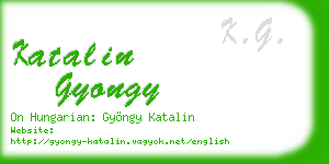 katalin gyongy business card